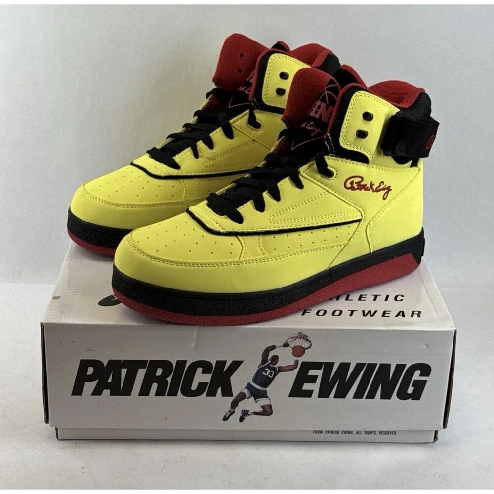 PATRICK EWING ATHLETICS 33 HI ORION Yellow Black Basketball Shoes Size 11k